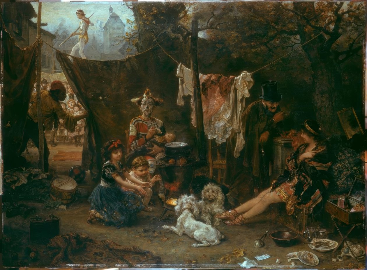 Dietro la tenda da Ludwig Knaus