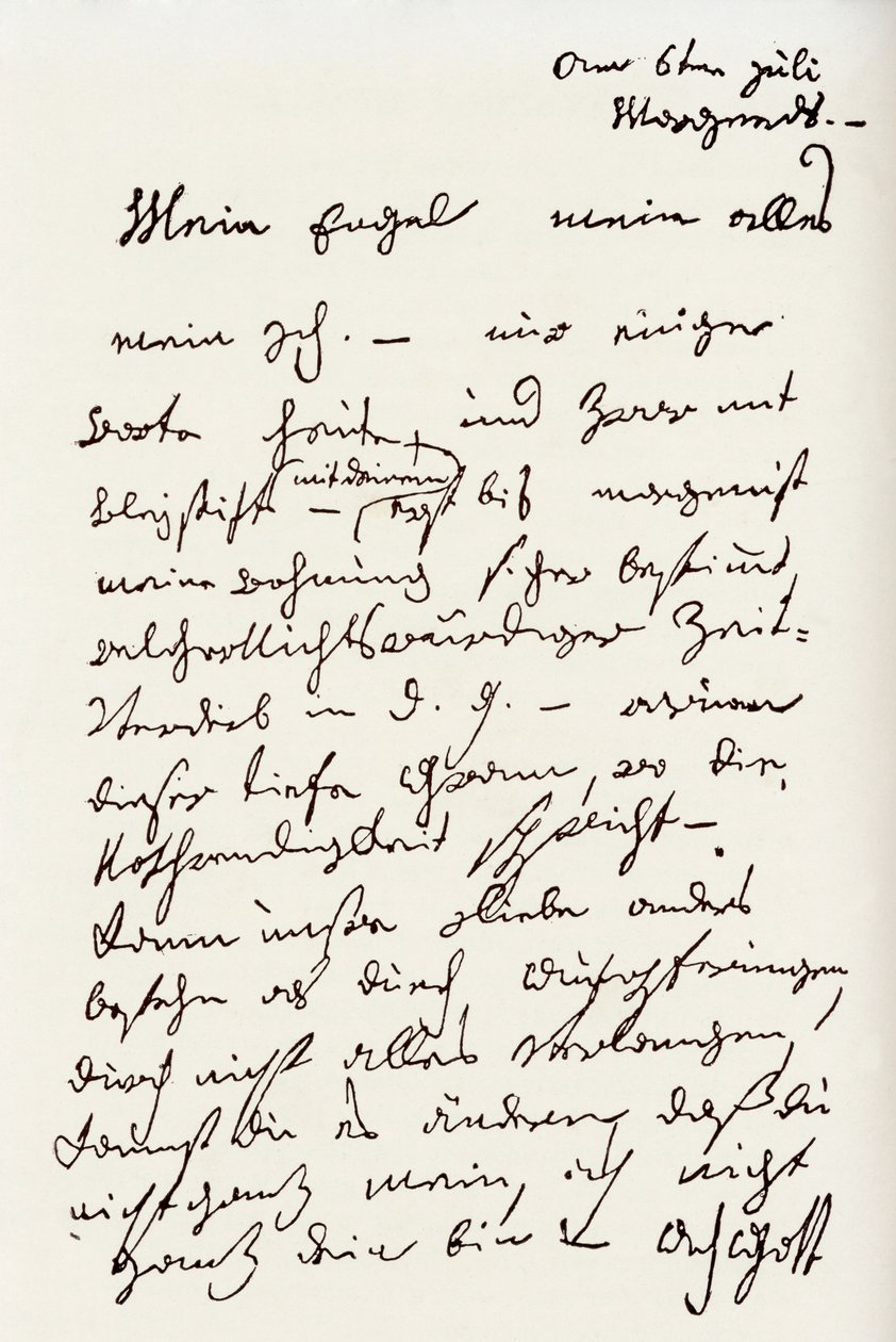 Lettera di Beethoven a 