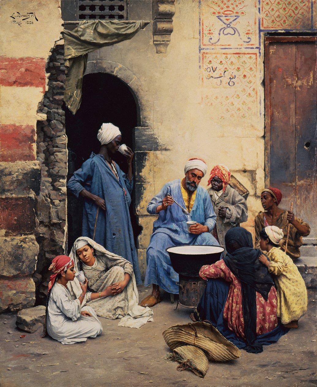 La venditrice di latte, Il Cairo da Ludwig Deutsch