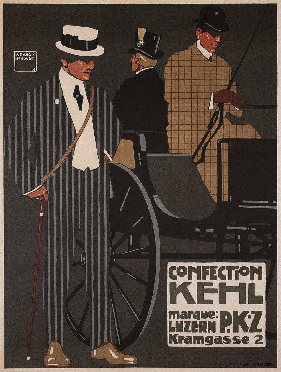 Confezione Kehl, 1908 da Ludwig Hohlwein