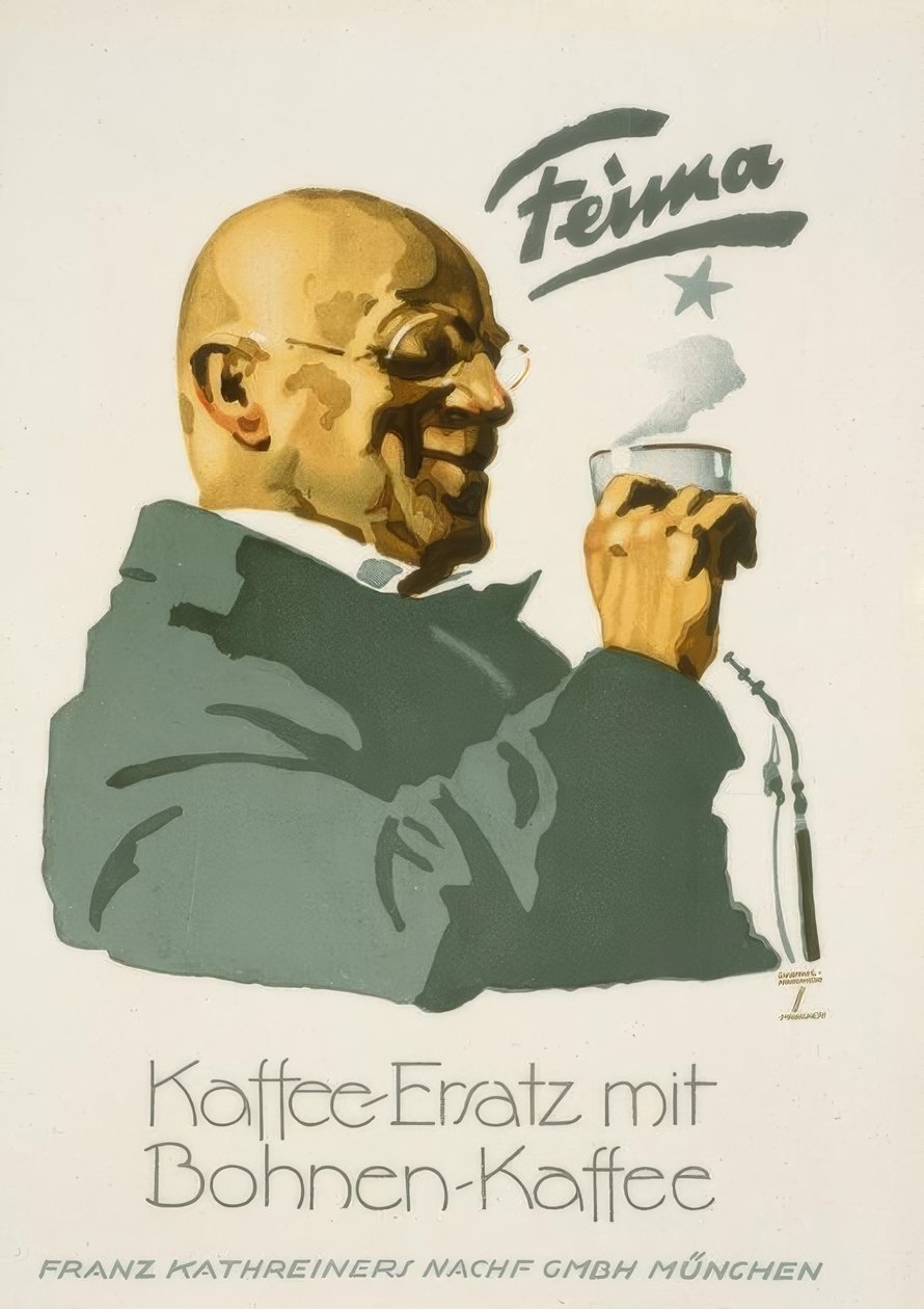 Feima - Sostituto del caffè con caffè in chicchi da Ludwig Hohlwein