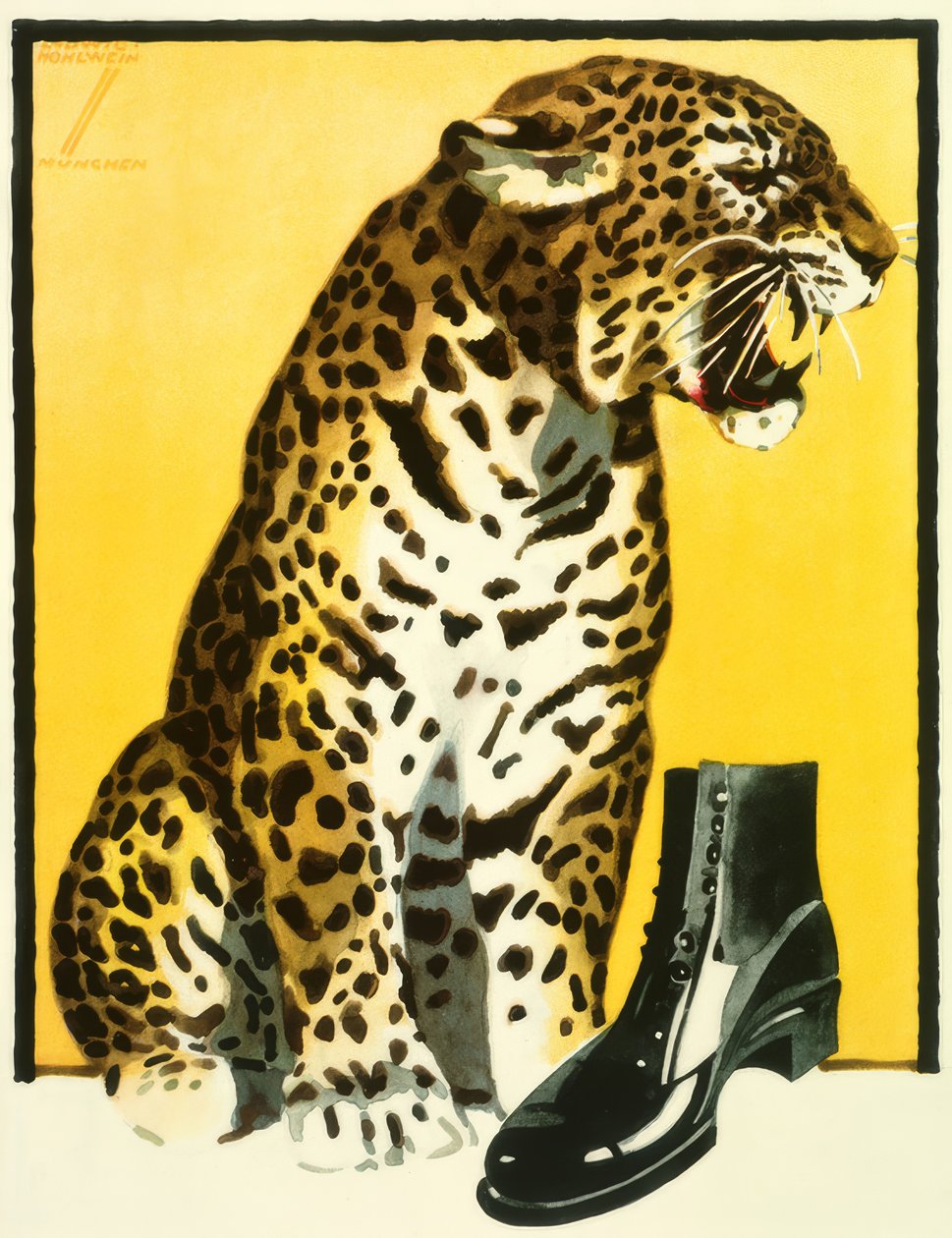 Manifesto per pubblicità di scarpe da Ludwig Hohlwein
