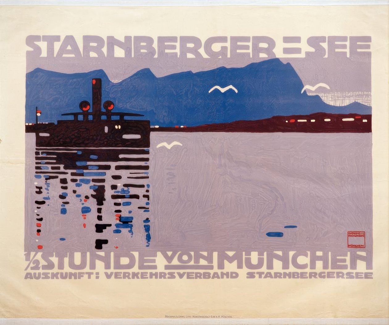 Lago di Starnberg (Alta Baviera) da Ludwig Hohlwein