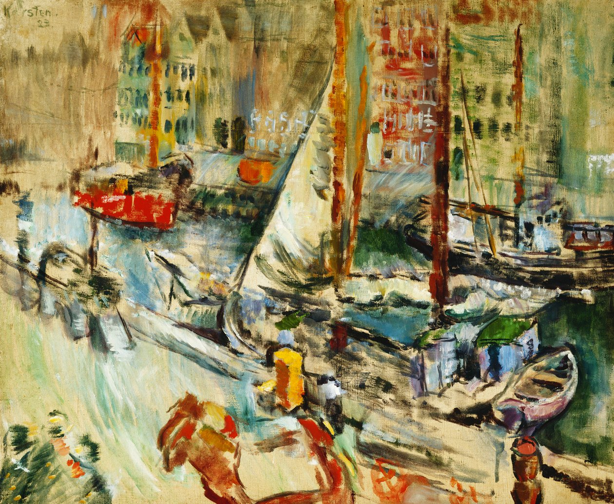 Fra Nyhavn, 1923 da Ludvik Peter Karsten