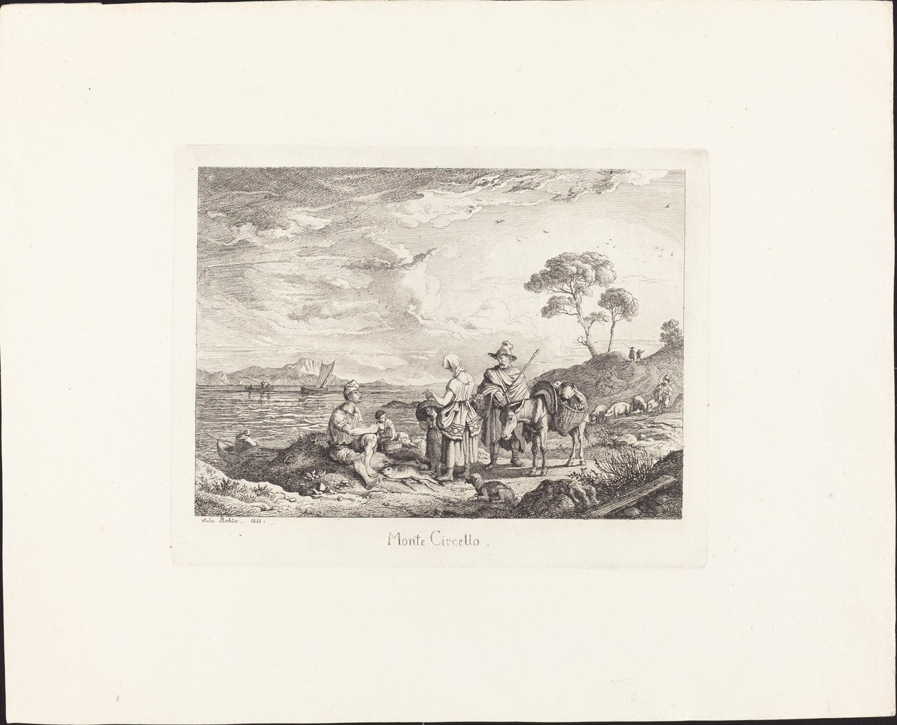Monte Circeo da Ludwig Richter