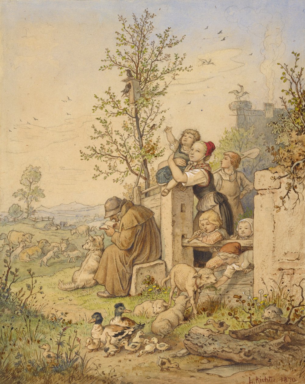 La primavera è arrivata da Ludwig Richter