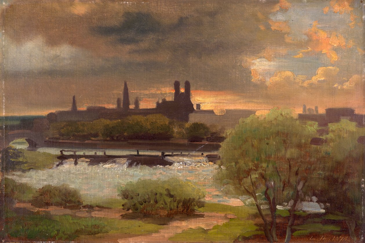 Vista su Monaco da Ludwig Thiersch