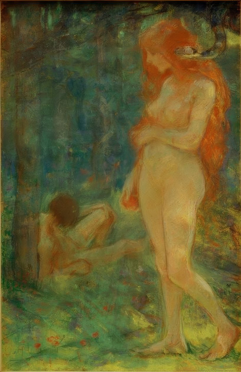 Adamo ed Eva da Ludwig von Hofmann