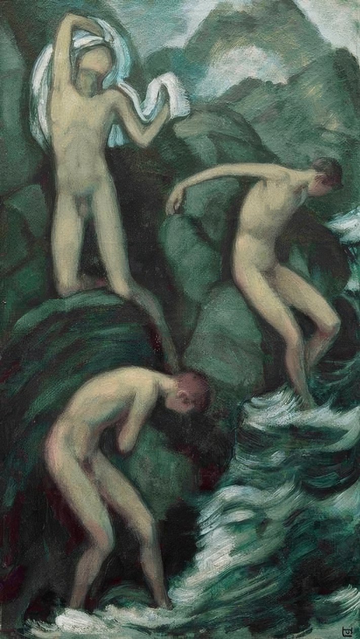 Torrente di montagna da Ludwig von Hofmann