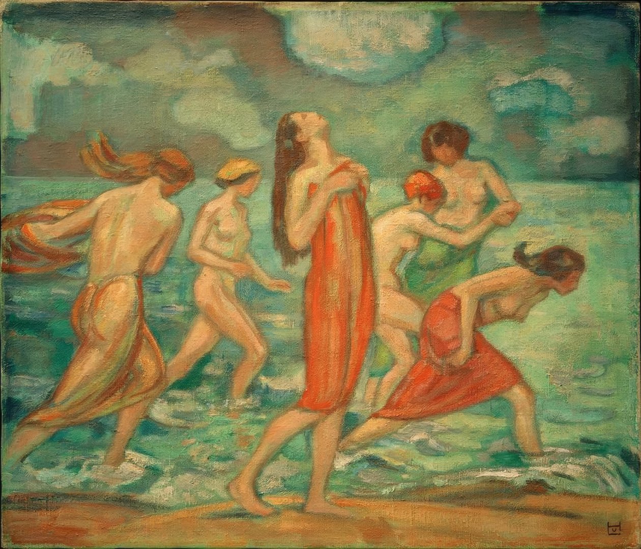 L. v. Hofmann, Ragazze che fanno il bagno da Ludwig von Hofmann