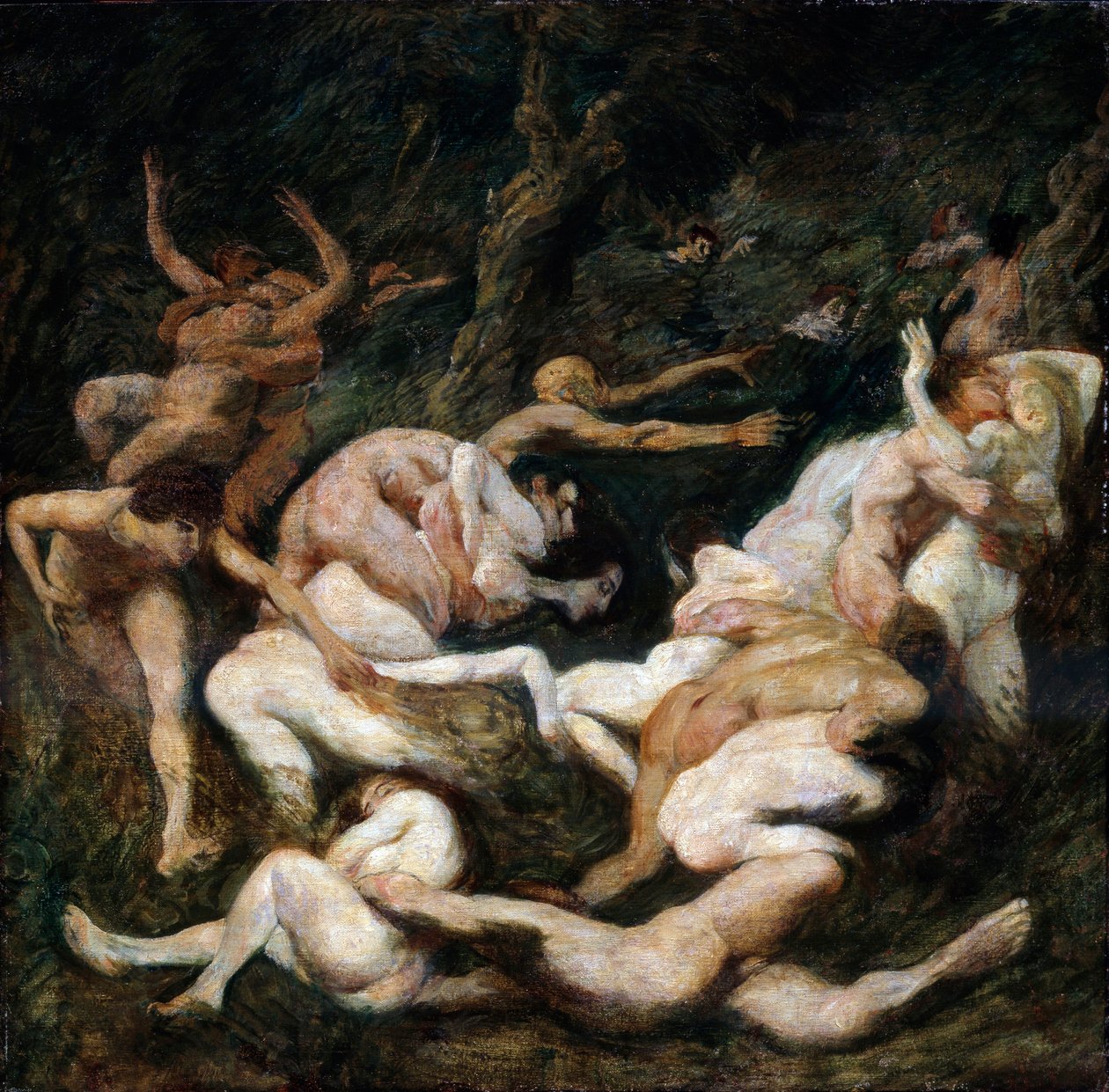 Il rapimento delle donne, XX secolo da Ludwig von Hofmann