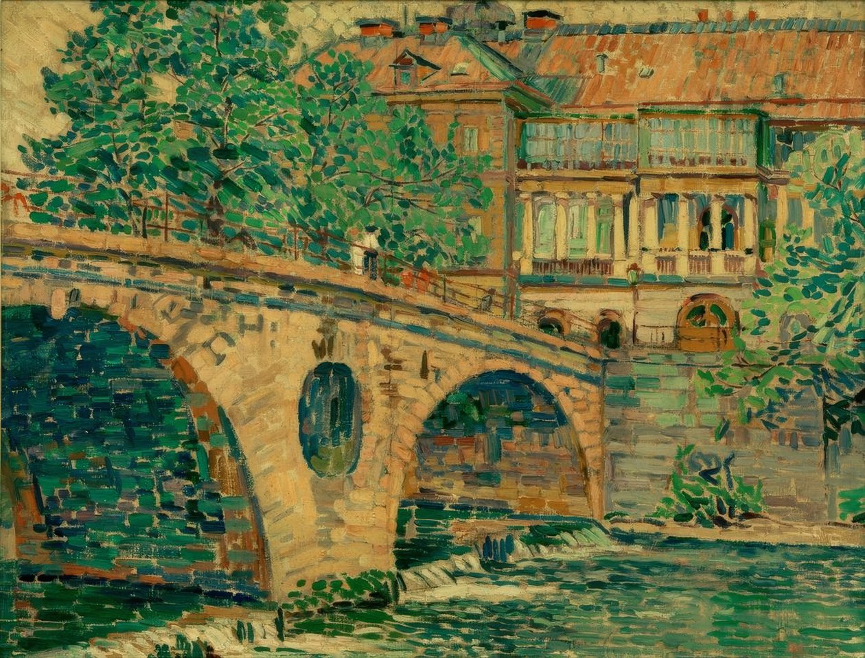 Ponte del castello di Weimar da Ludwig von Hofmann
