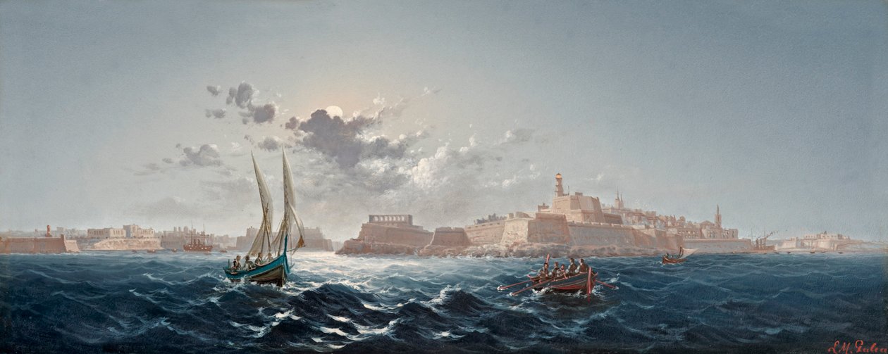 St. Elmo, Valletta, Malta - Chiaro di luna da Luigi Maria Galea