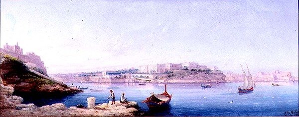 Porto di Valletta da Luigi Maria Galea