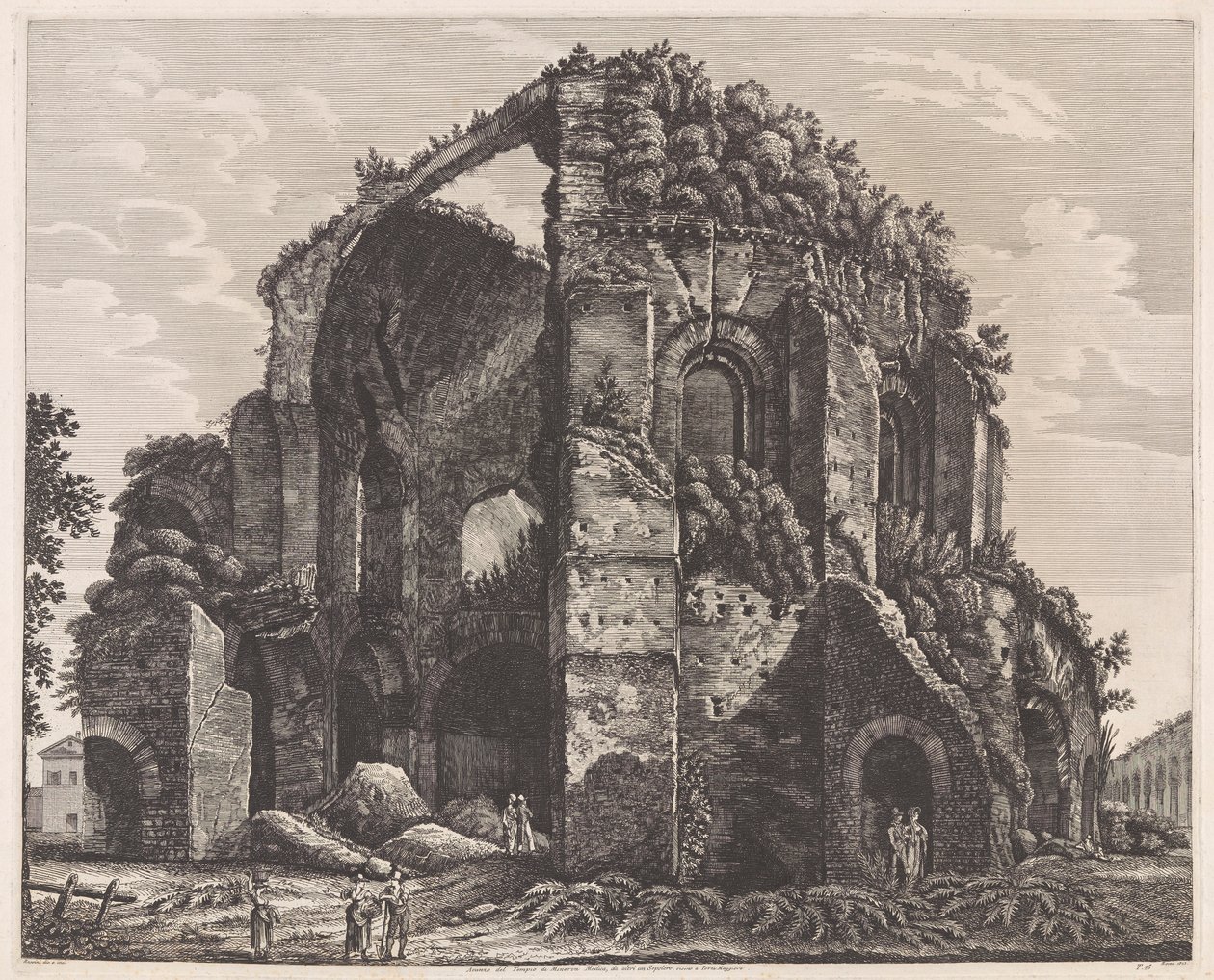 Avanzo del Tempio di Minerva Medica da Luigi Rossini