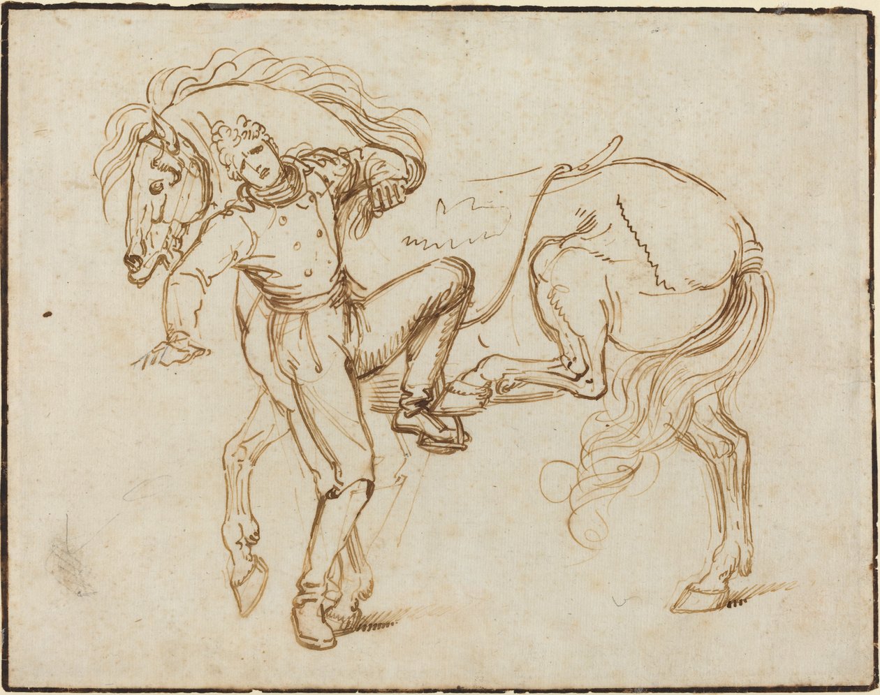 Cavaliere che Monta un Cavallo da Luigi Sabatelli I