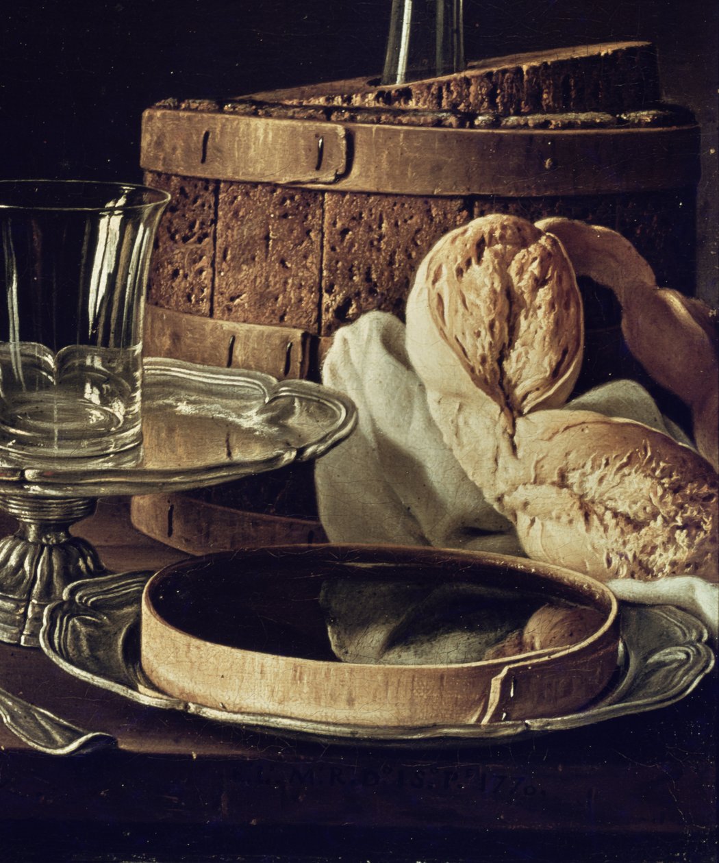 Natura morta. Lo spuntino (dettaglio) da Luis Egidio Melendez