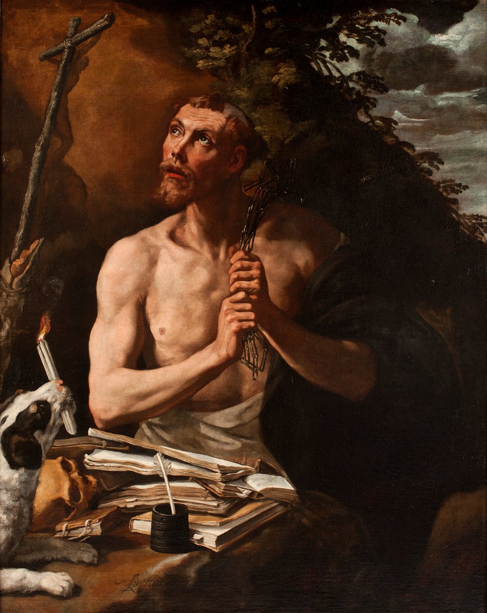 San Domenico in penitenza da Luis Tristan de Escamilla
