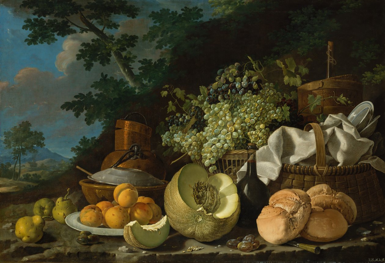 Il pasto pomeridiano La Merienda da Luis Egidio Melendez