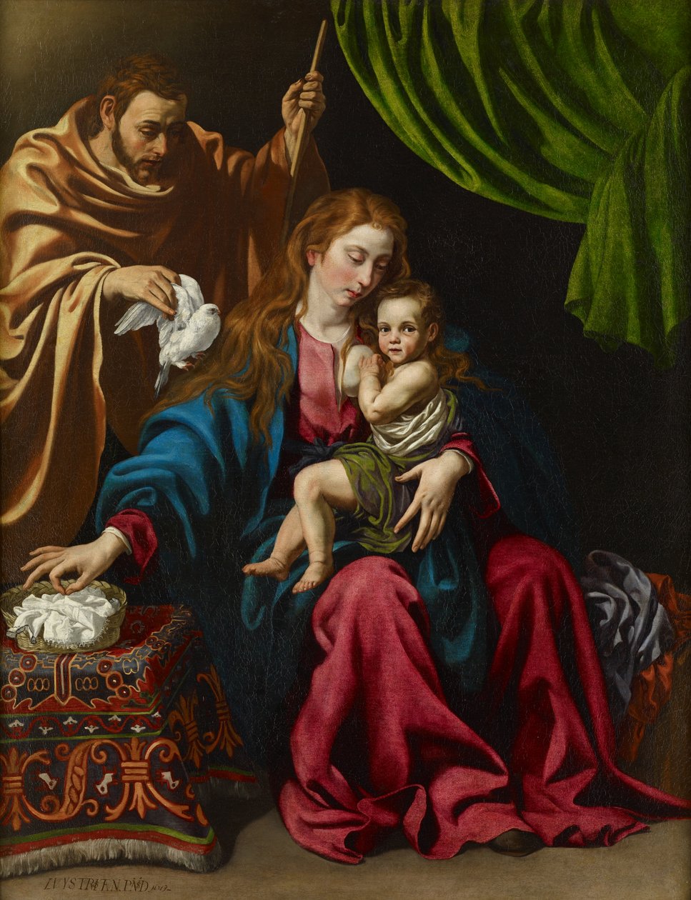 La Sacra Famiglia, 1613 da Luis Tristan de Escamilla