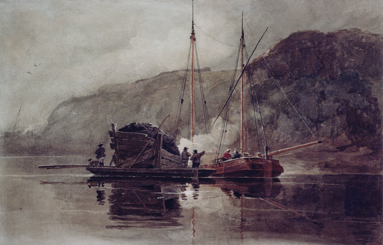 Chiatte di carbone sul Medway da Luke Clennell