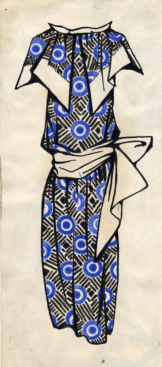 Design per un vestito, 1924 da Lyubov Sergeevna Popova