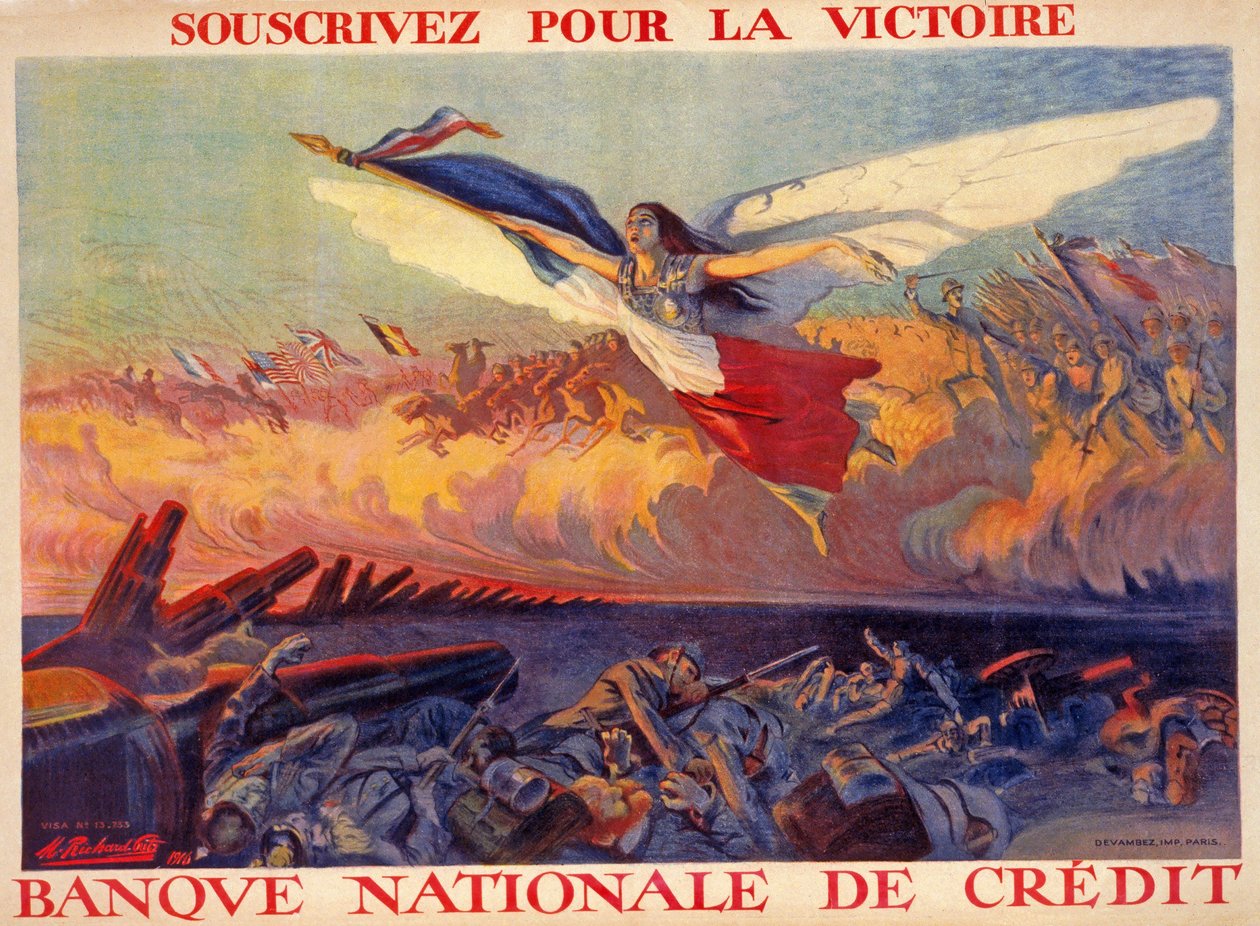 Souscrivez pour la Victoire, Banque Nationale de Crédit, pub. 1916 da M. Richard Gutz