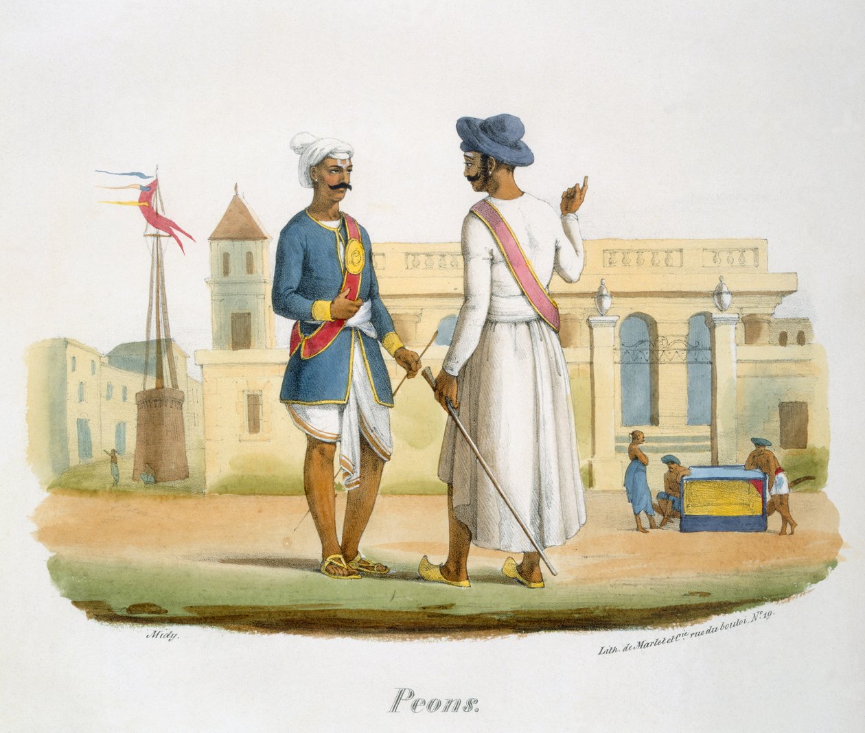 Peoni, 1827-35 da M.E. Burnouf
