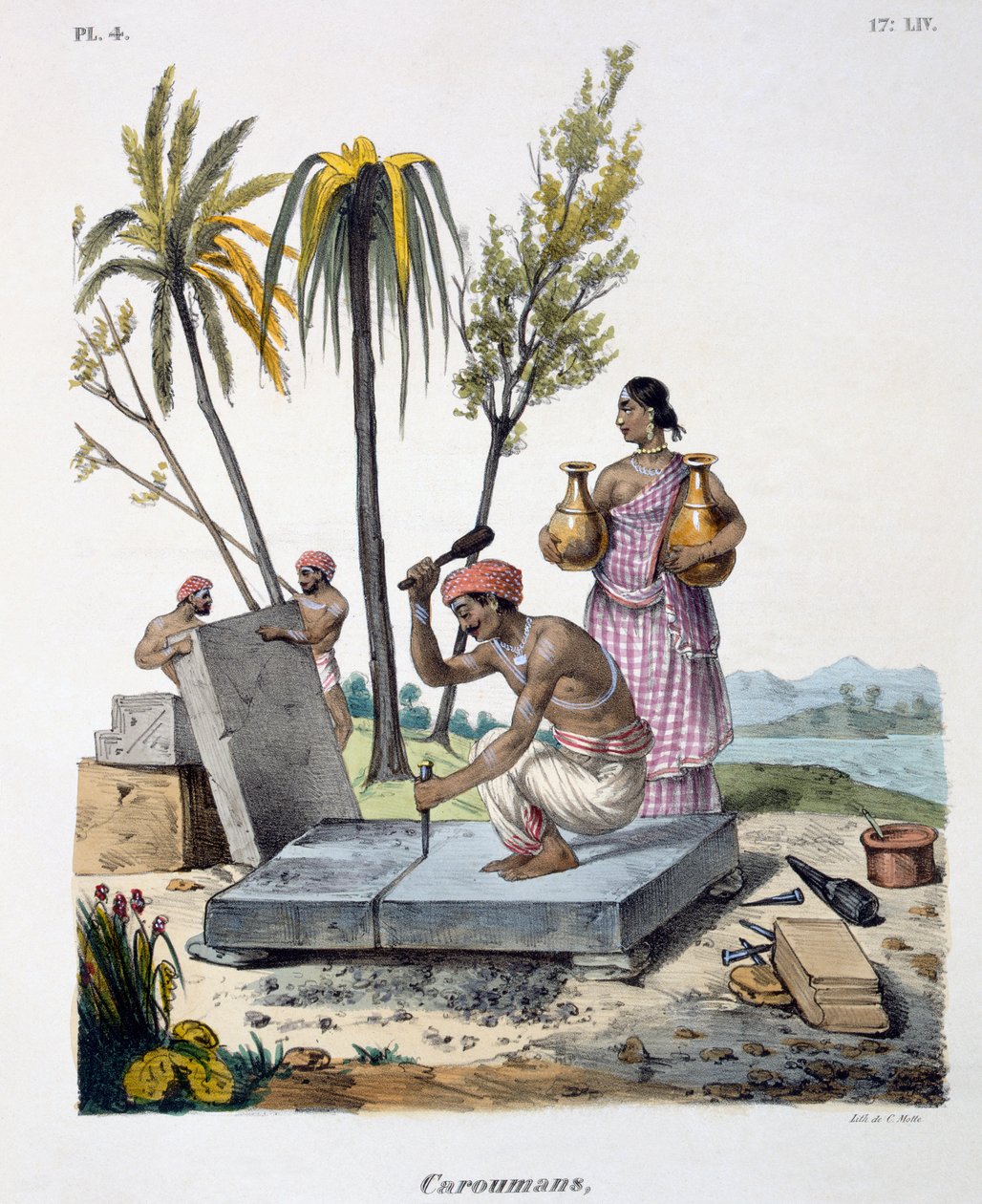 Scalpellini, 1827-35 da M.E. Burnouf