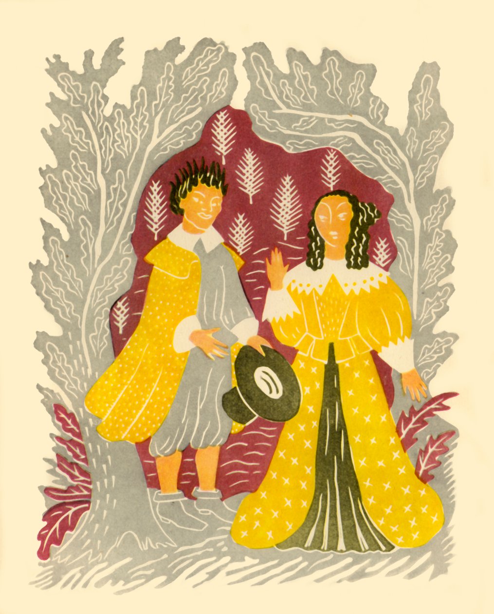 Uomo e donna, 1937, 1946 da M.R.H. Farrar