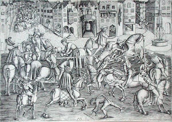 Il torneo, c.1500 da MZ Master