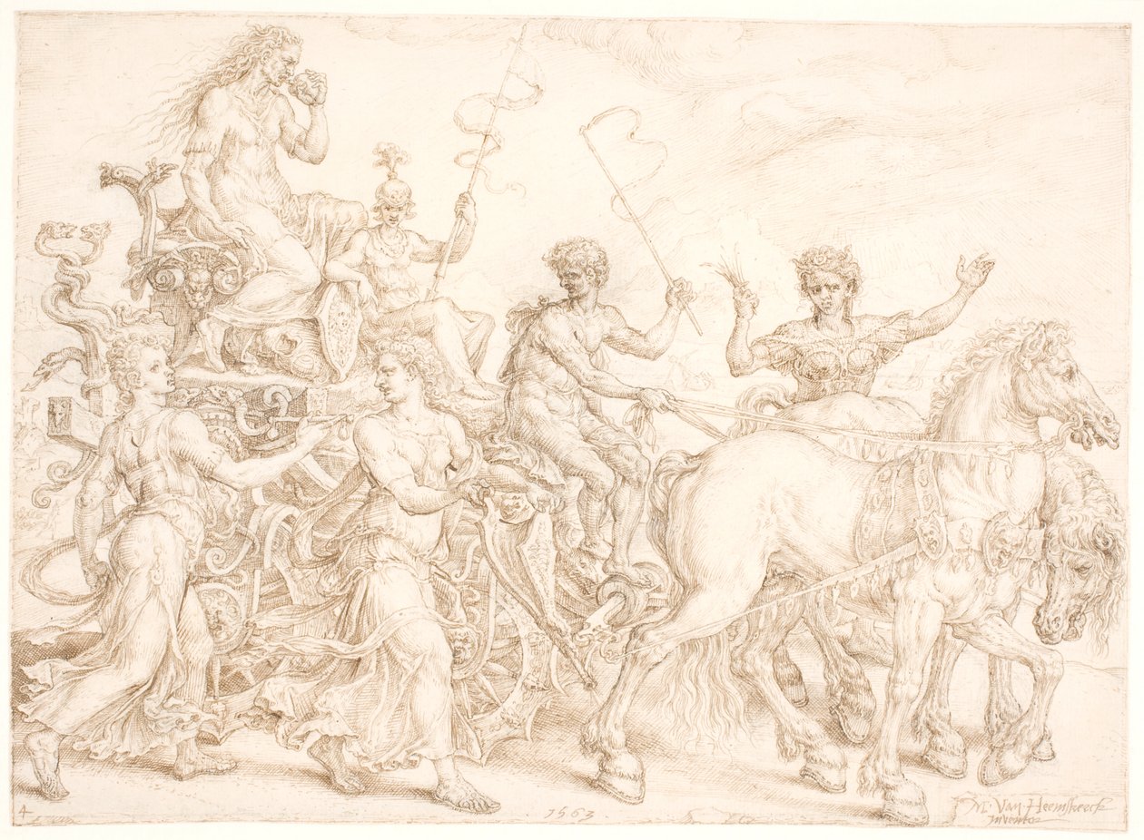 Carro trionfale. Invidia da Maarten van Heemskerck