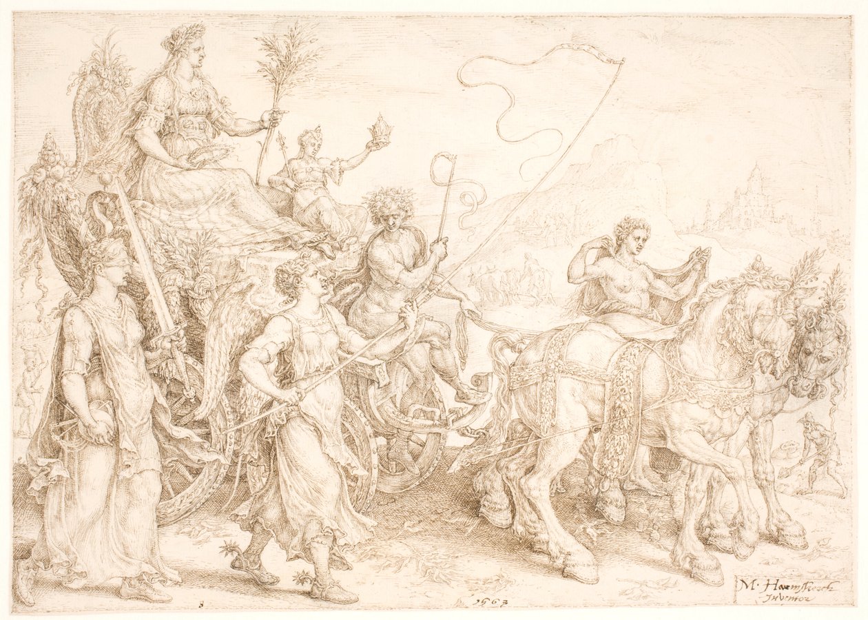 Carro trionfale. Pax (Pace) da Maarten van Heemskerck