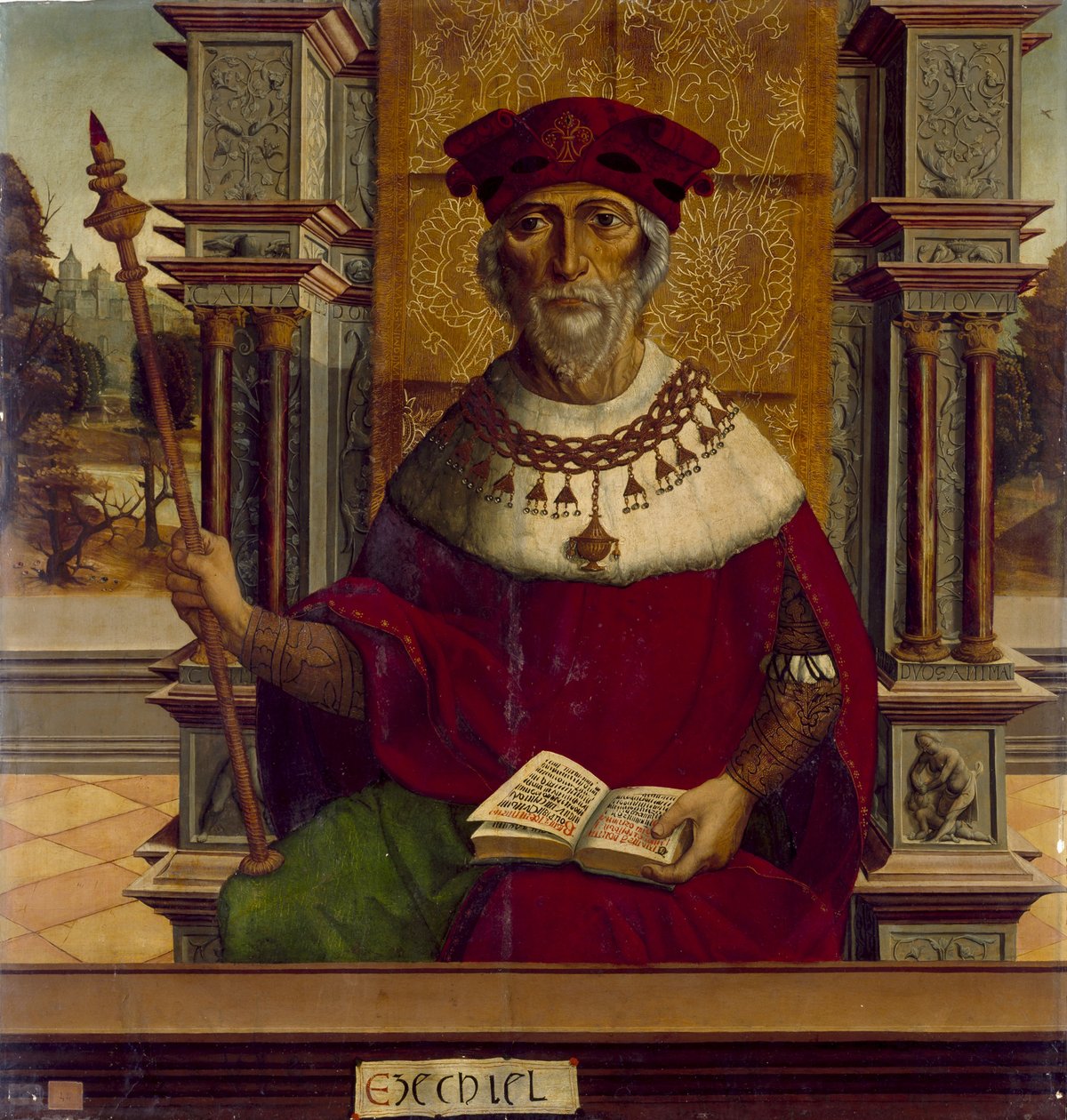Il profeta Ezechiele, c. 1525 da Maestro de Becerril