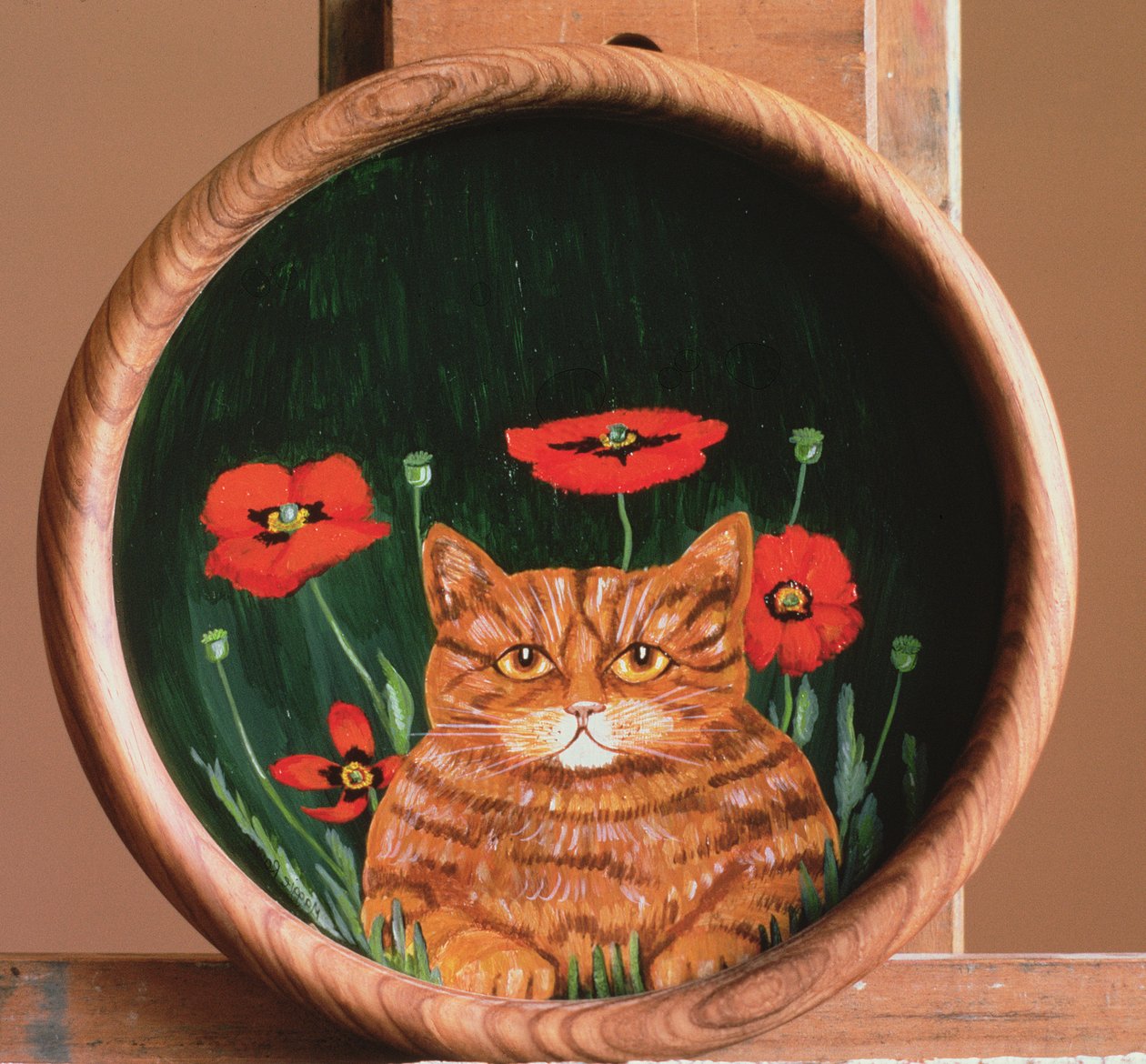 Gatto e papaveri da Maggie Rowe