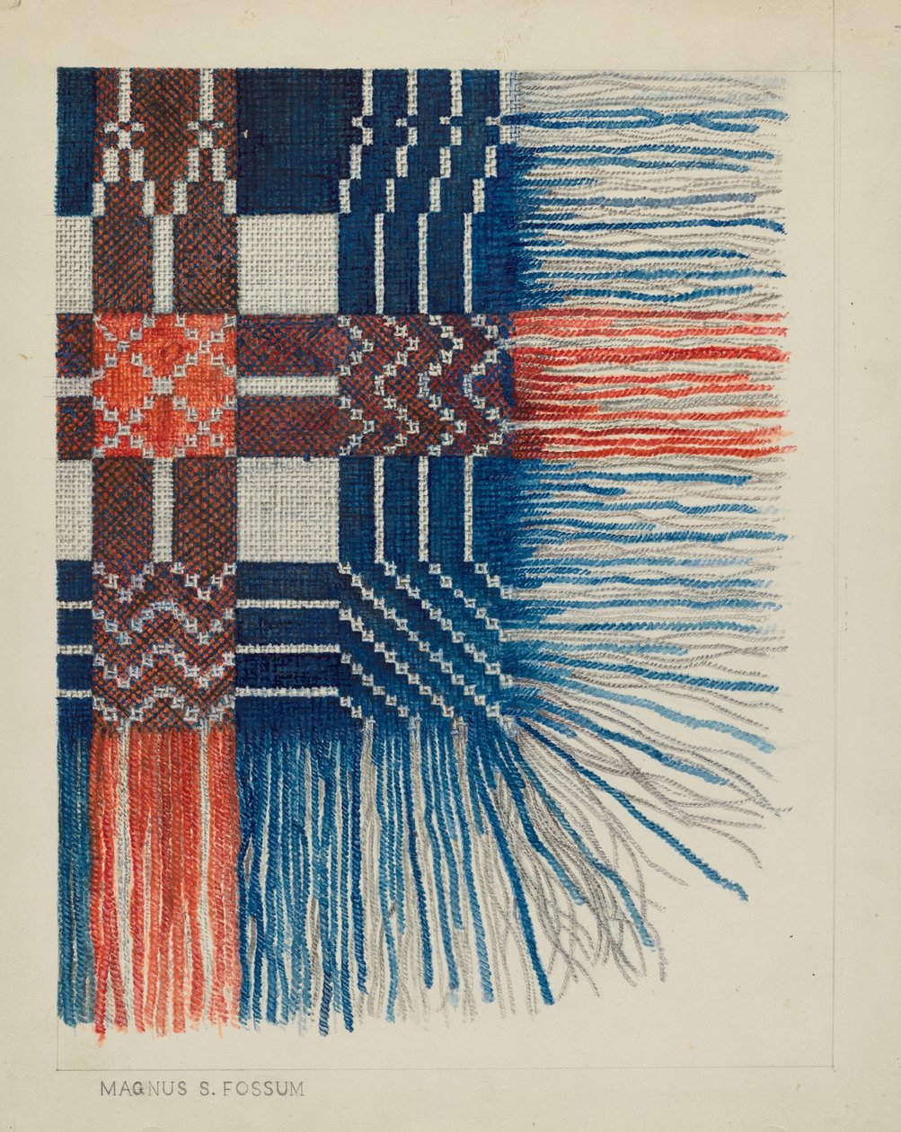 Dettaglio di Coperta Intessuta da Magnus S. Fossum