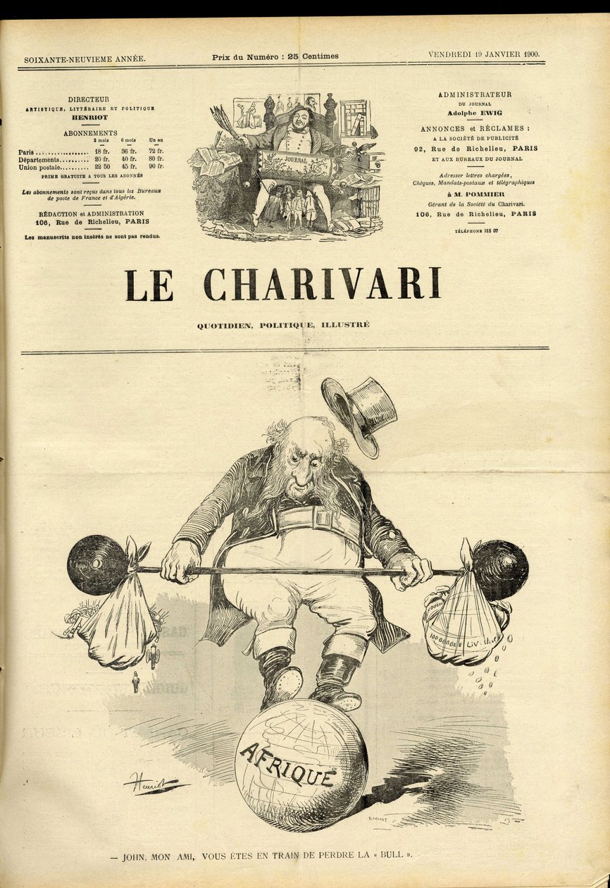 Copertina di Le Charivari da Henri Maigrot