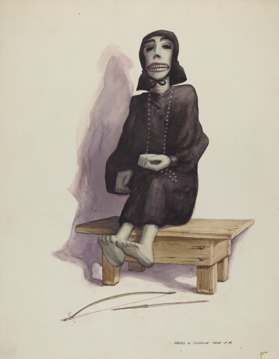 Figura della Morte Muerto, c. 1937 da Majel G. Claflin