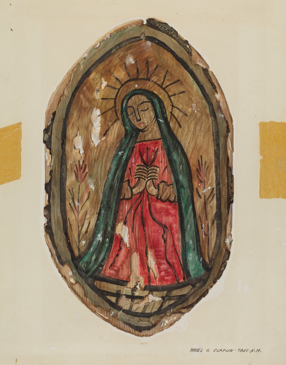 Retablo - Santa Maria, c. 1939 da Majel G. Claflin