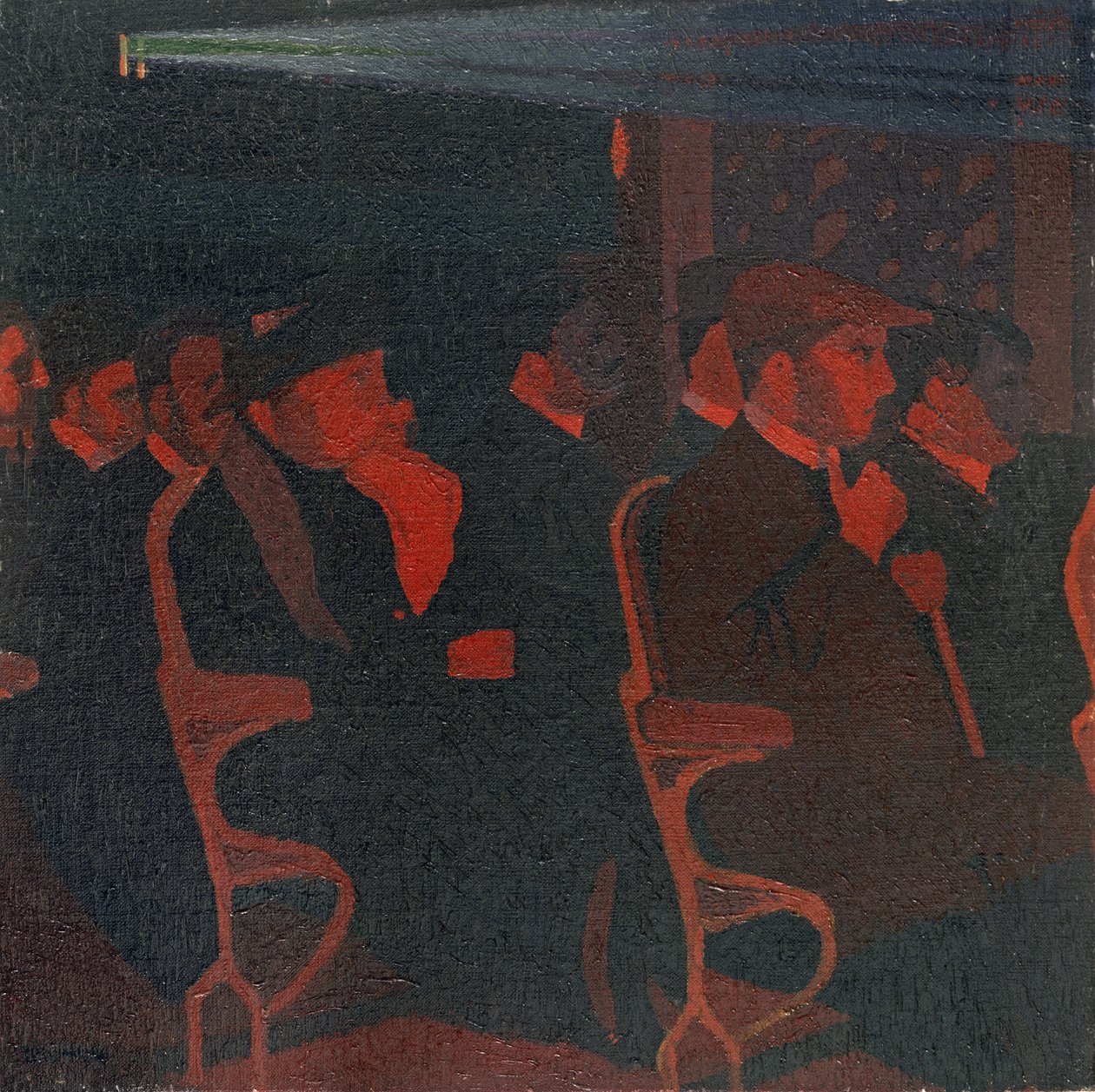 Al cinema, c.1915 da Malcolm Drummond