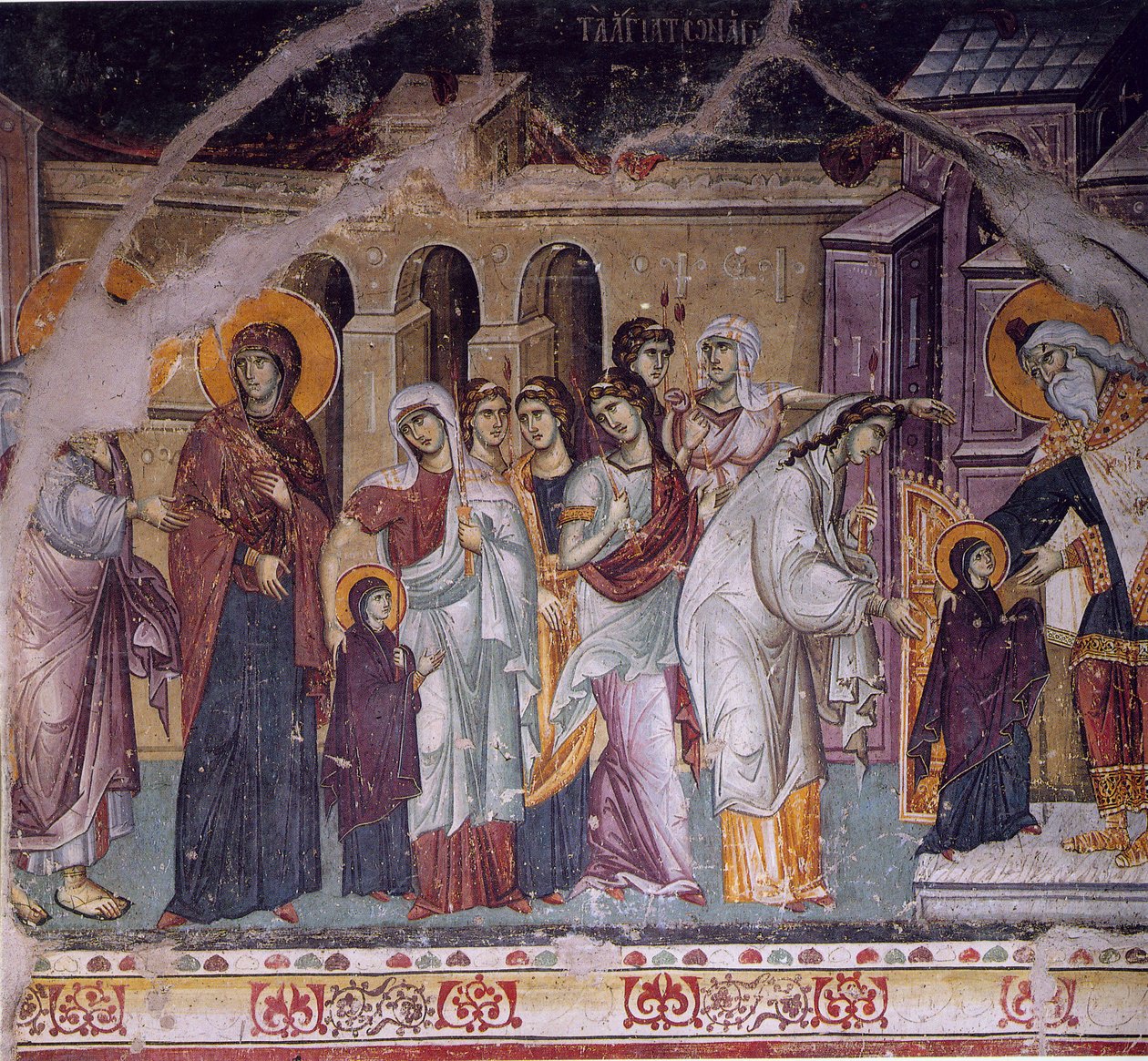 Ingresso al Tempio della Santissima Madre di Dio a Protate da Manuel Panselinos