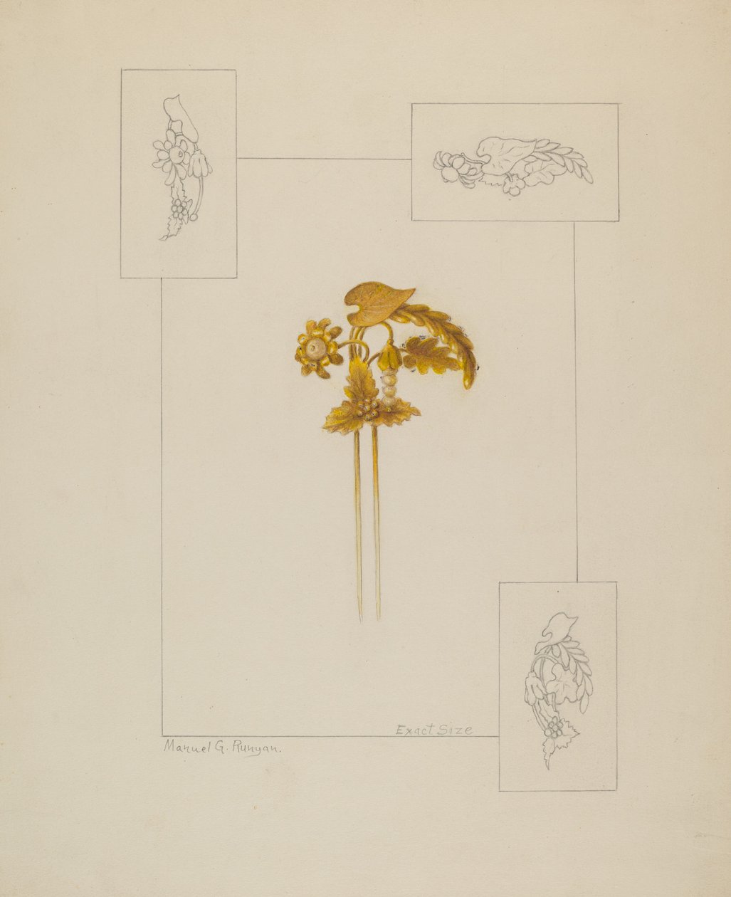 Fermaglio per capelli da Manuel G. Runyan