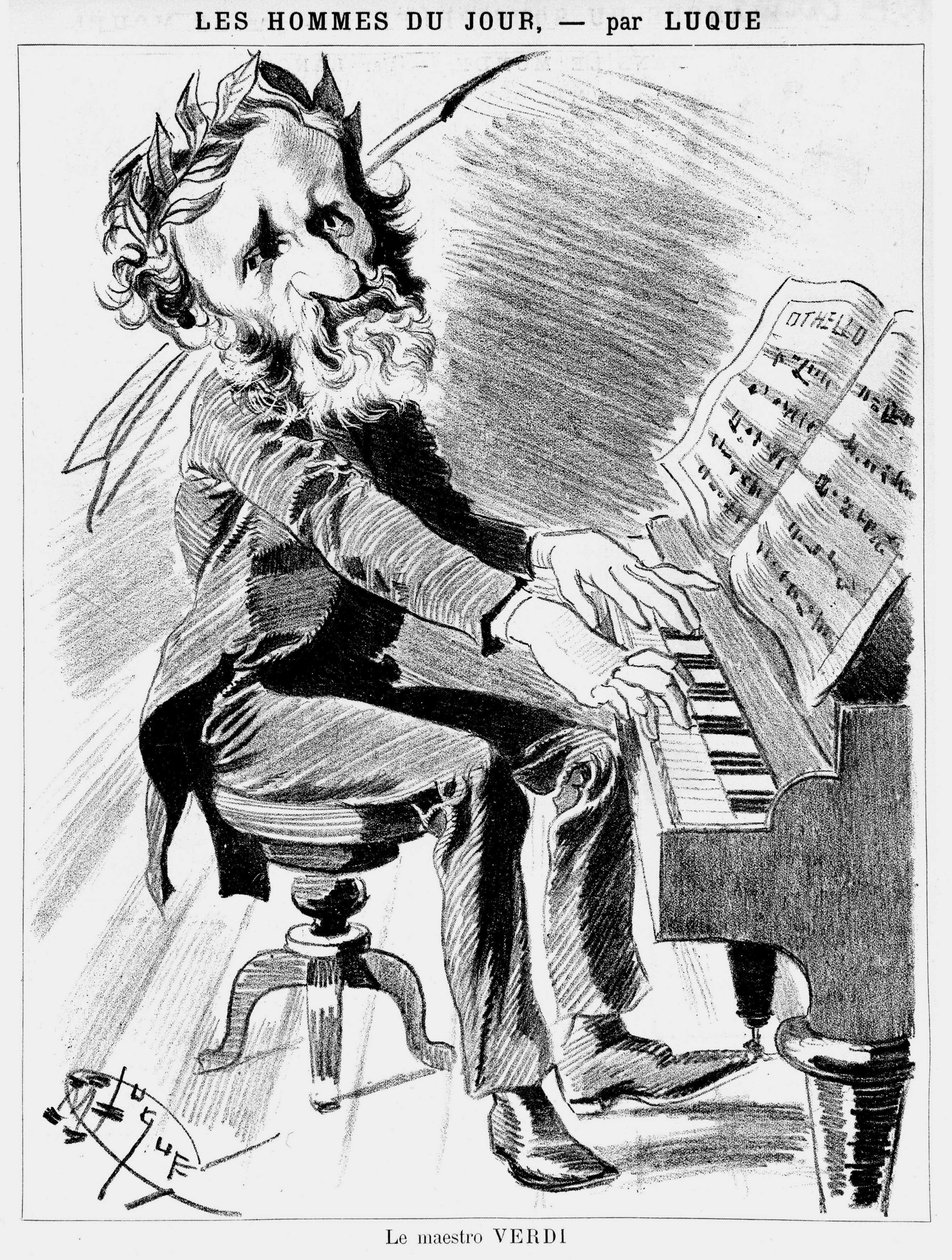 Caricatura di Verdi - di Luque da Manuel Luque