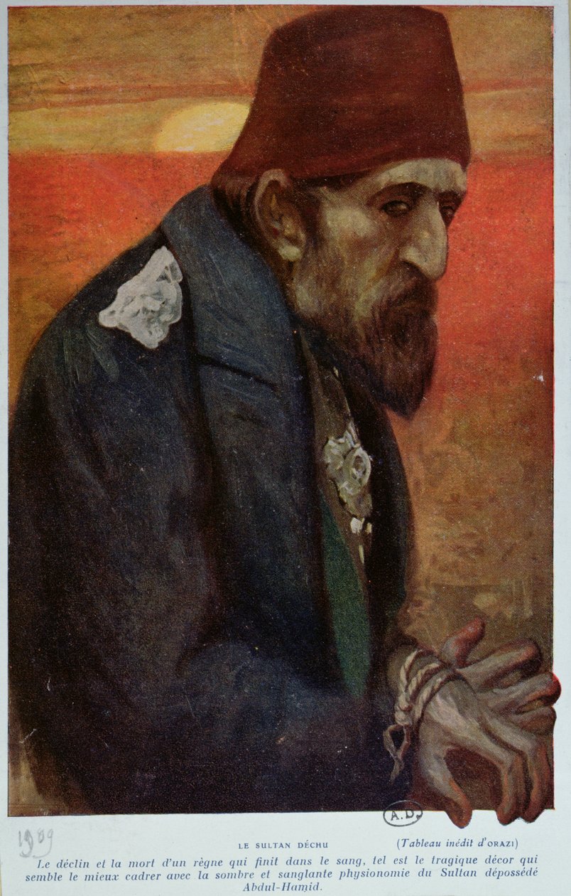 Sultano Abd al-Hamid II (1842-1918) 1909 da Manuel Orazi