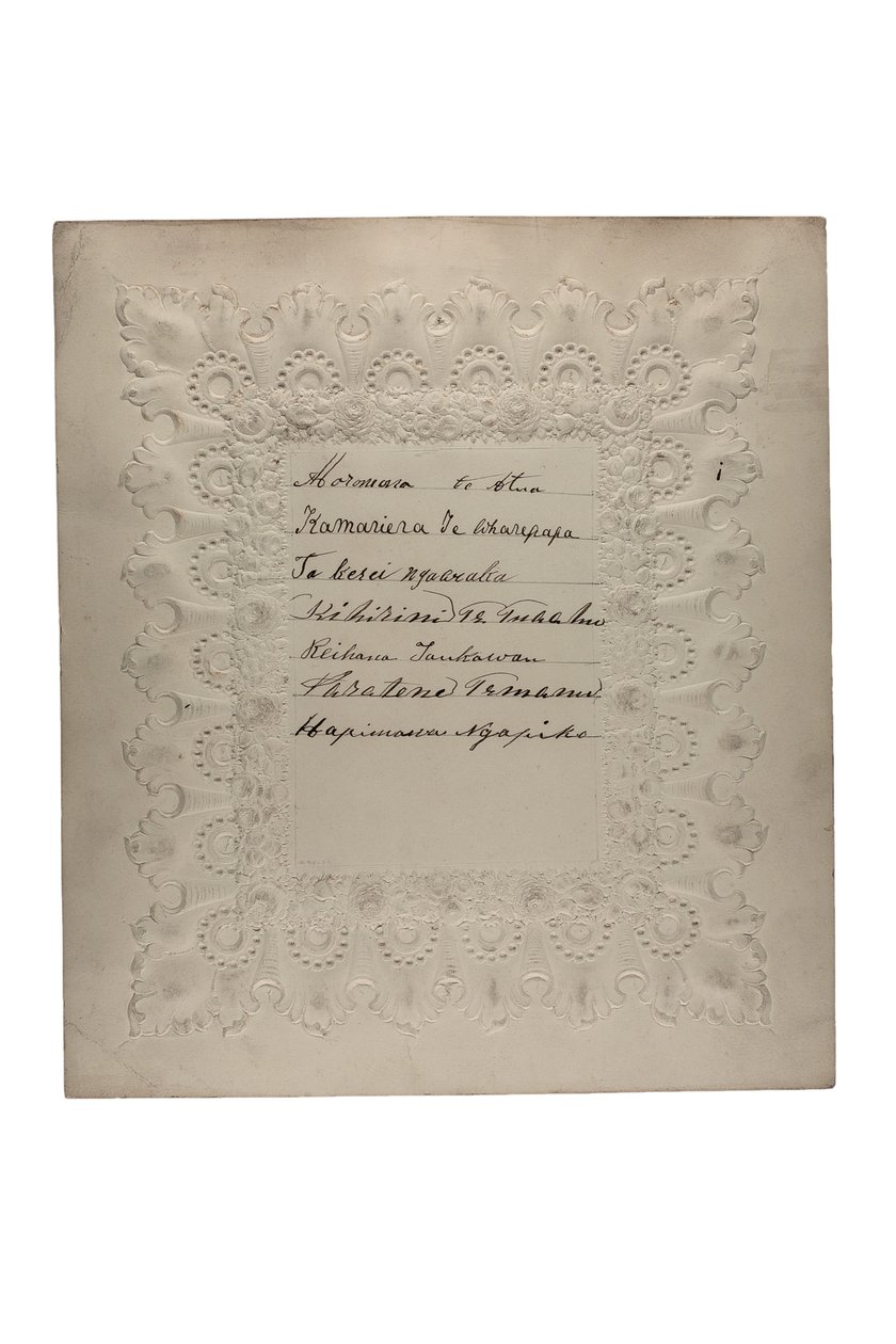 Autografi dei visitatori Maori in Inghilterra, 1863 da Maori