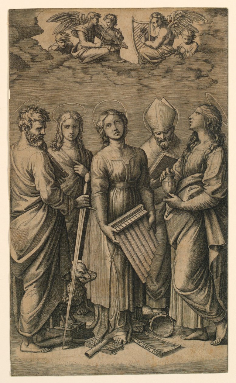Santa Cecilia da Marc Antonio Raimondi
