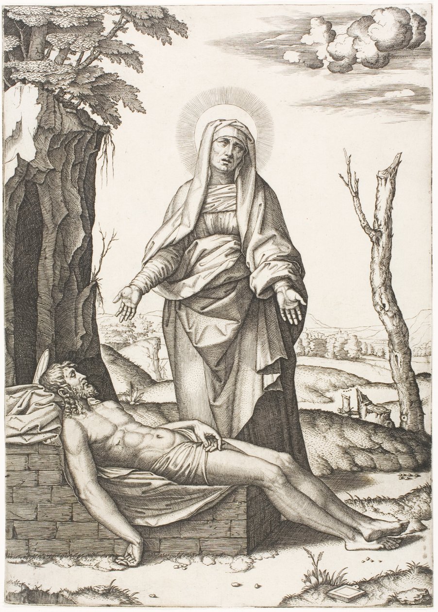 The Pietà da Marcantonio Raimondi