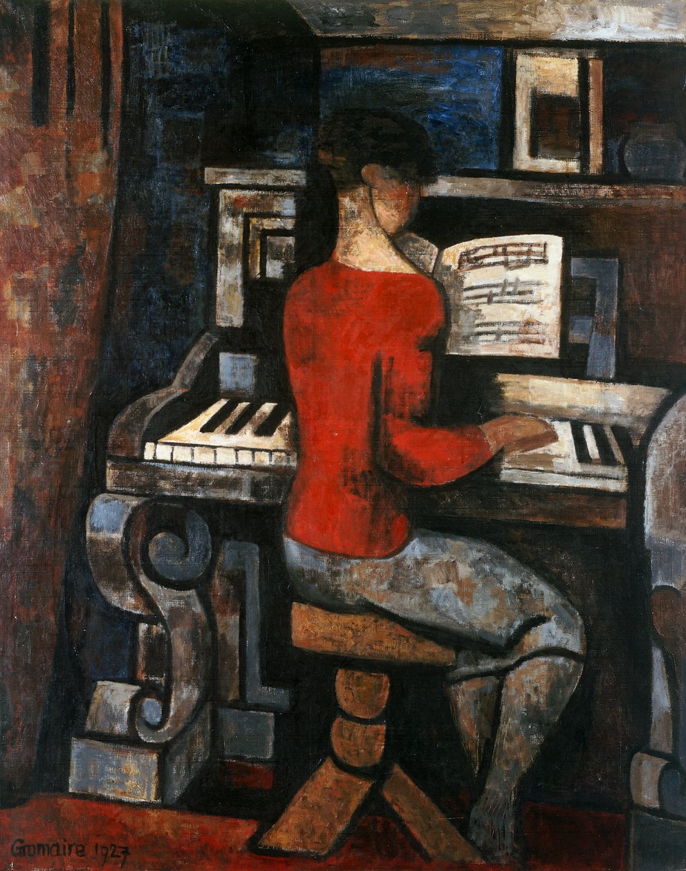 Piano player da Marcel Gromaire