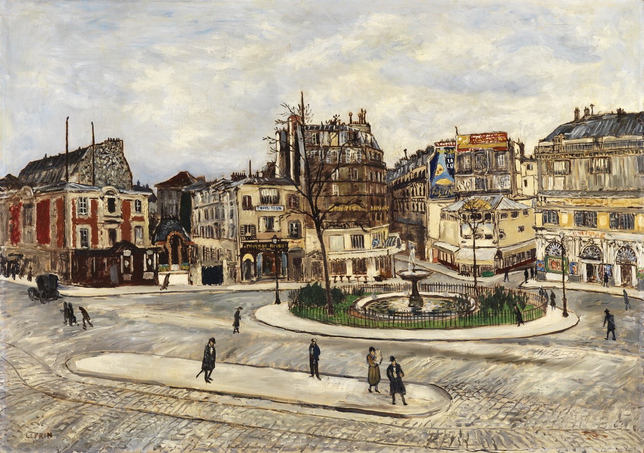 La Place Pigalle, c.1924 da Marcel Leprin
