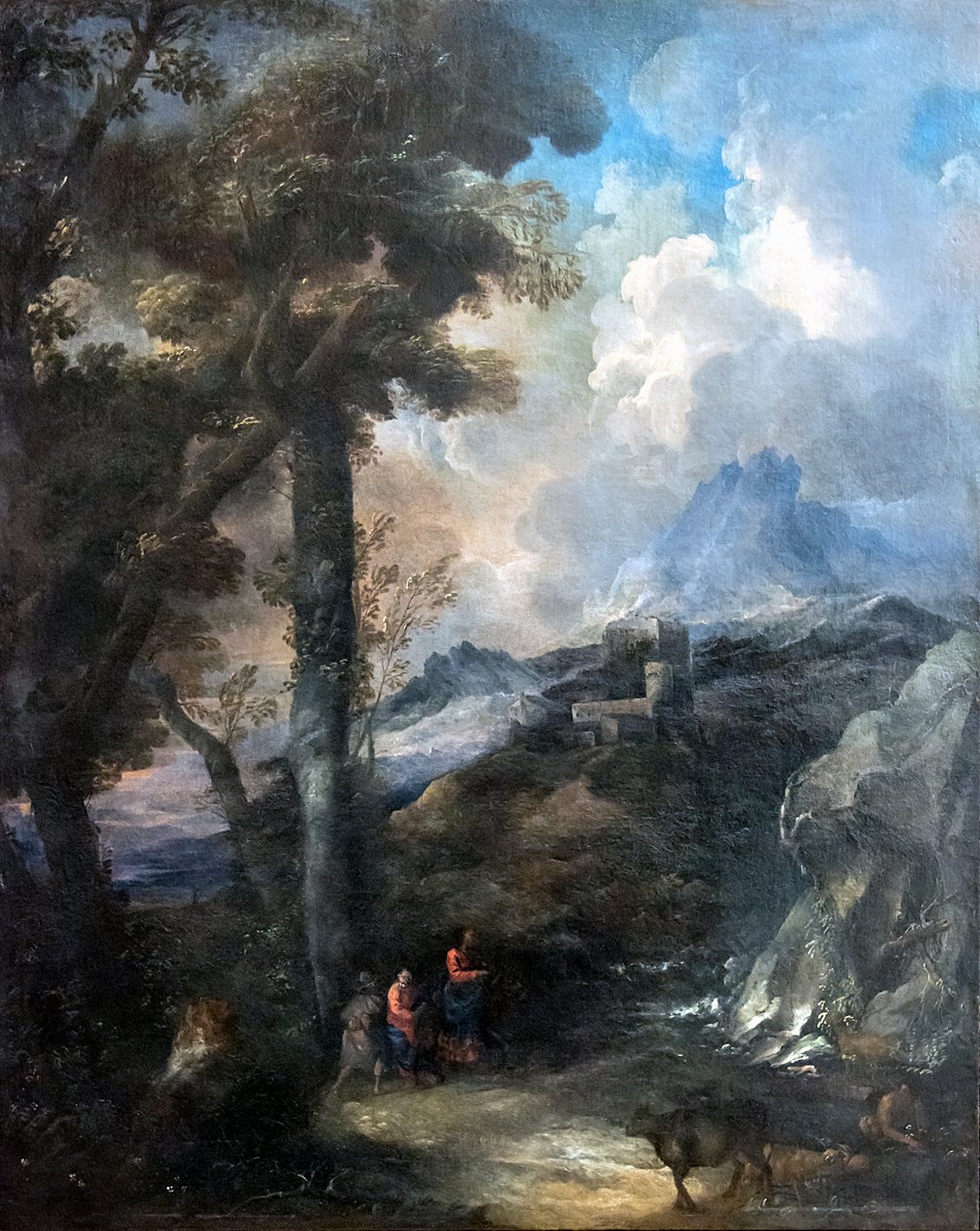 Accademia - Paesaggio con viandanti da Marco Ricci